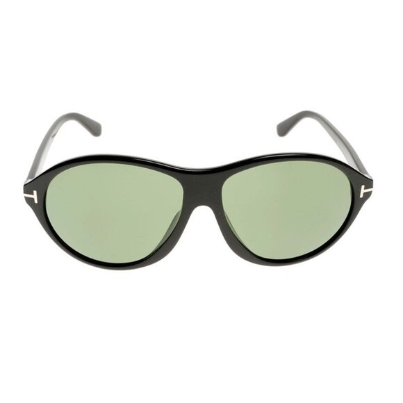 NEW FT0398/S 01N TOM FORD TYLER TF398 01N UNISEX BLACK/GREEN SUNGLASSES
